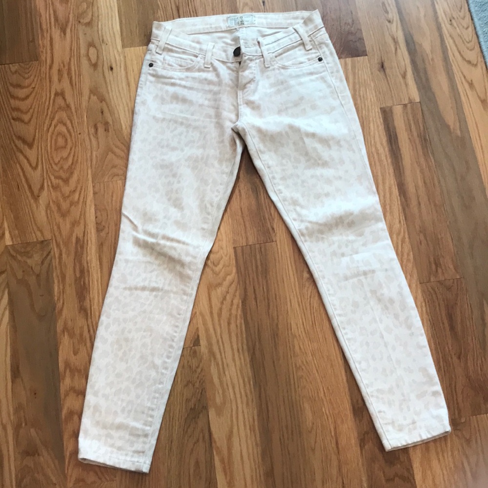 Current Elliott Blush Jeans (leopard print)